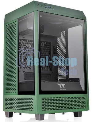 Компьютерный корпус Thermaltake The Tower 100 Racing Green без БП miniITX 1x120мм 3x140мм 2xUSB 3.0 audio bott PSU