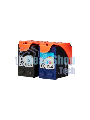 Набор струйных картриджей Sakura SD367AE (№21 Black/ 22 Tri-colour) для HP, мультипак, 11 мл., 600 к.