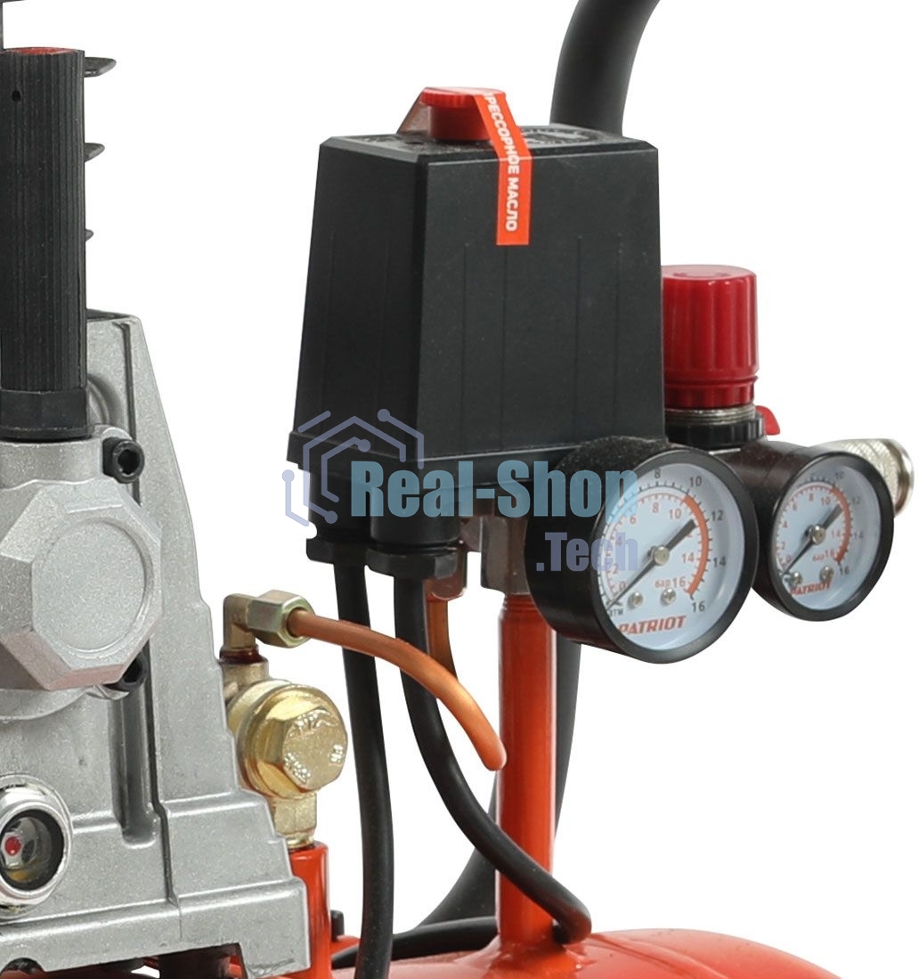 Компрессор Patriot поршневой ременной PTR 50-360I, 360 л/мин, 10 бар, 2200 Вт, 50 л, быстросъемный 1/4