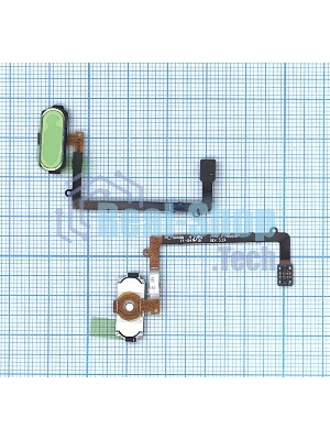 Кнопка HOME в сборе с механизмом и шлейфом для Samsung Galaxy S6 Edge SM-G925F, белый