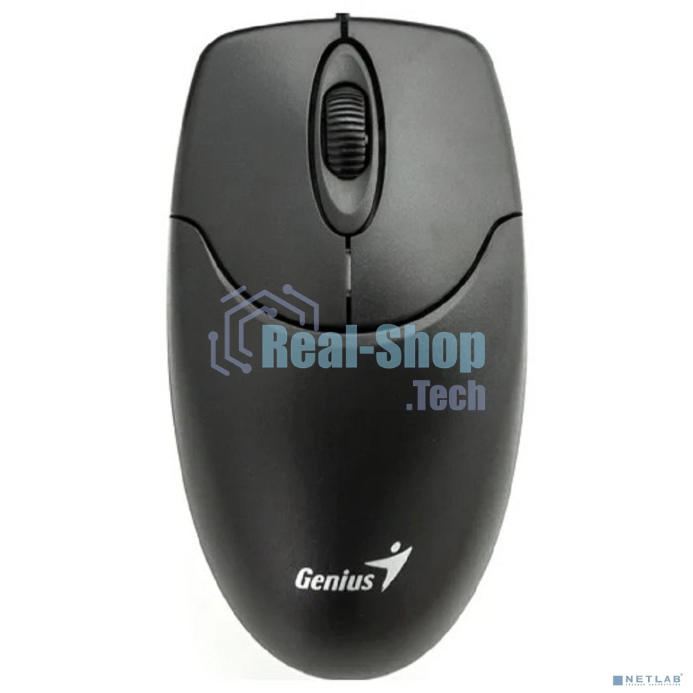 Мышь проводная Genius NetScroll 120 V2 черный, 1000 dpi, USB, кнопки - 3