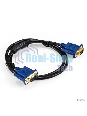 Кабель VGA Pro ExeGate EX-CC-PVGA-15M15M-1.0 (15M/15M, 1м, 2 фильтра, позолоченные контакты, экран)