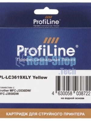 Картридж струйный ProfiLine PL-LC3619XLY для принтеров Brother MFC-J2330DW/J2730DW/J3530DW/J3930DW с чернилами Yellow