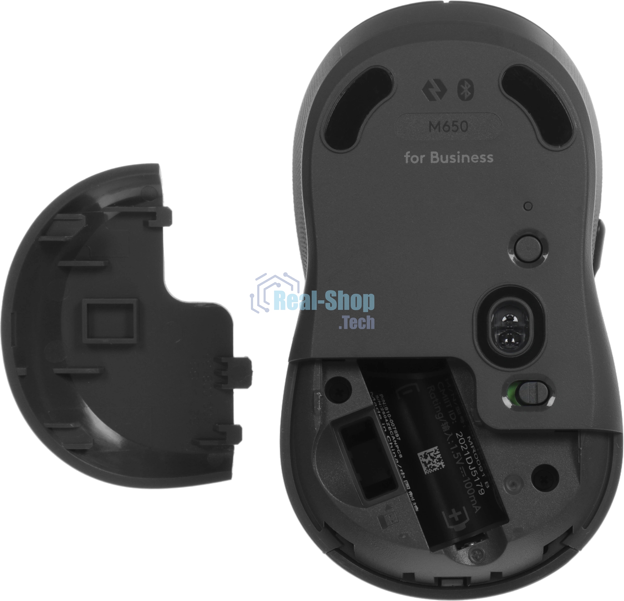 Комплект клавиатура+мышь Logitech Signature MK650 беспроводной, USB + Bluetooth, 4000 DPI, серый/чёрный