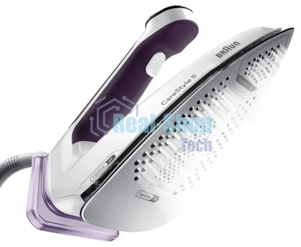 Парогенератор Braun IS5247VI сиреневый/белый, 2400 Вт, 145 г/мин, 500 г/мин, 2000 мл