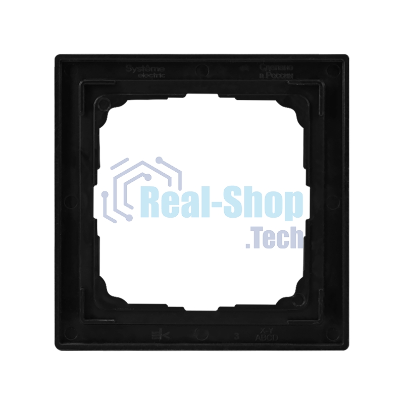 Systeme Electric ArtGallery Pure Матовое органическое стекло Черный Рамка 1-ая