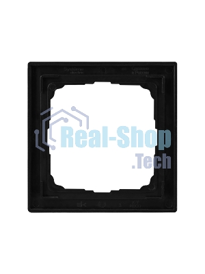 Systeme Electric ArtGallery Pure Матовое органическое стекло Черный Рамка 1-ая