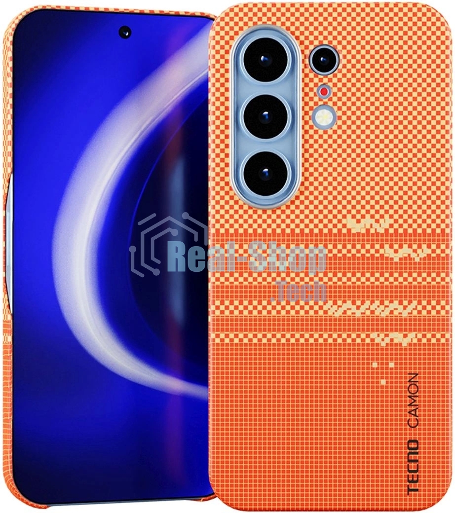 Чехол (клип-кейс) KRUTOFF для Tecno Camon 50 Ultra оранжевый (1071711)