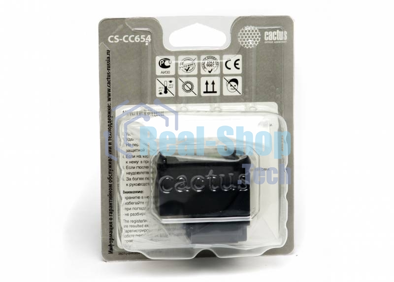 Картридж струйный Cactus CS-CC654 черный для №901 HP OfficeJet-4500/J4580/J4660/J4680 (18мл)