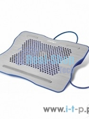Подставка для ноутбука CROWN CMLC-1001 silver&blue (до 15,6