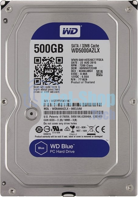 Жесткий диск Western Digital Original SATA-III 500Gb WD5000AZLX Blue (7200rpm) 32Mb 3.5
