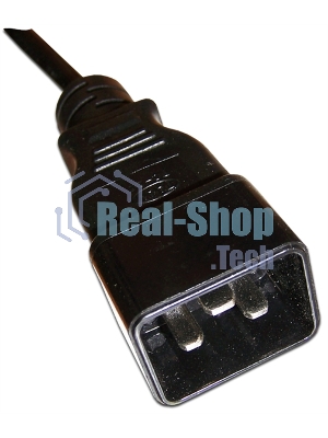 Шнур питания LANMASTER С13-C20, 3х0.75, 220В, 10А, черный, 1 метр