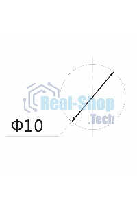 Индикатор Rexant ГРАНЕНЫЙ Ø10.2 220V зеленый