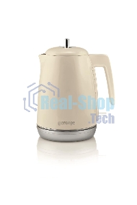 Чайник электрический Gorenje K15RL 1.7л. 2200Вт бежевый (корпус: металл/пластик)