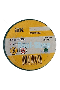 Изолента Iek UIZ-20-10-K06 0,18х19 мм зеленая 20 метров ИЭК