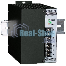 Промышленный блок питания OSNOVO DC48V, 3.2A (150W). Диапазон входных напряжений: AC195-265V