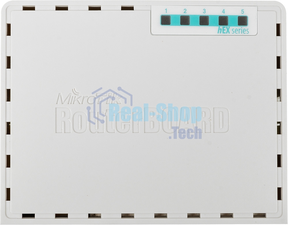 Роутер MikroTik RB750Gr3 hEX (RouterOS L4) with power supply and case 5 port 10/100/1000 гигабитный высокопроизводительный Ethernet