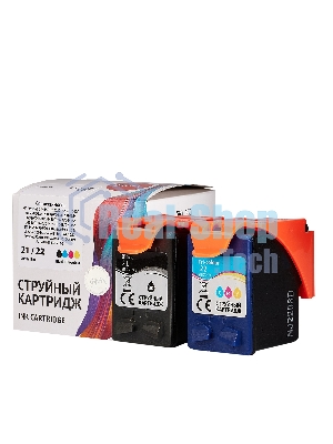 Набор струйных картриджей Sakura SD367AE (№21 Black/ 22 Tri-colour) для HP, мультипак, 11 мл., 600 к.
