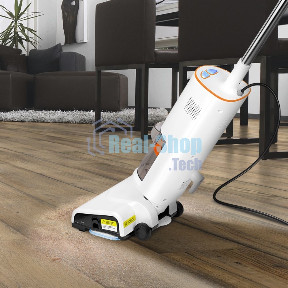 Пылесос паровой Kitfort КТ-5157-2 1000Вт белый/оранжевый