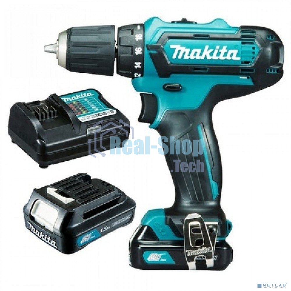 Дрель-шуруповерт аккумуляторная Makita DF333DWAE Аккумуляторная, Кейс