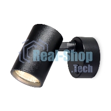 Накладной поворотный спот с выключателем Ambrella light TA1292 BK черный GU10 max 12W 87*55*138