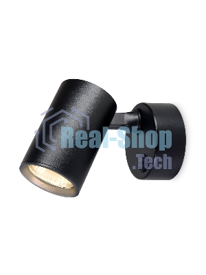 Накладной поворотный спот с выключателем Ambrella light TA1292 BK черный GU10 max 12W 87*55*138