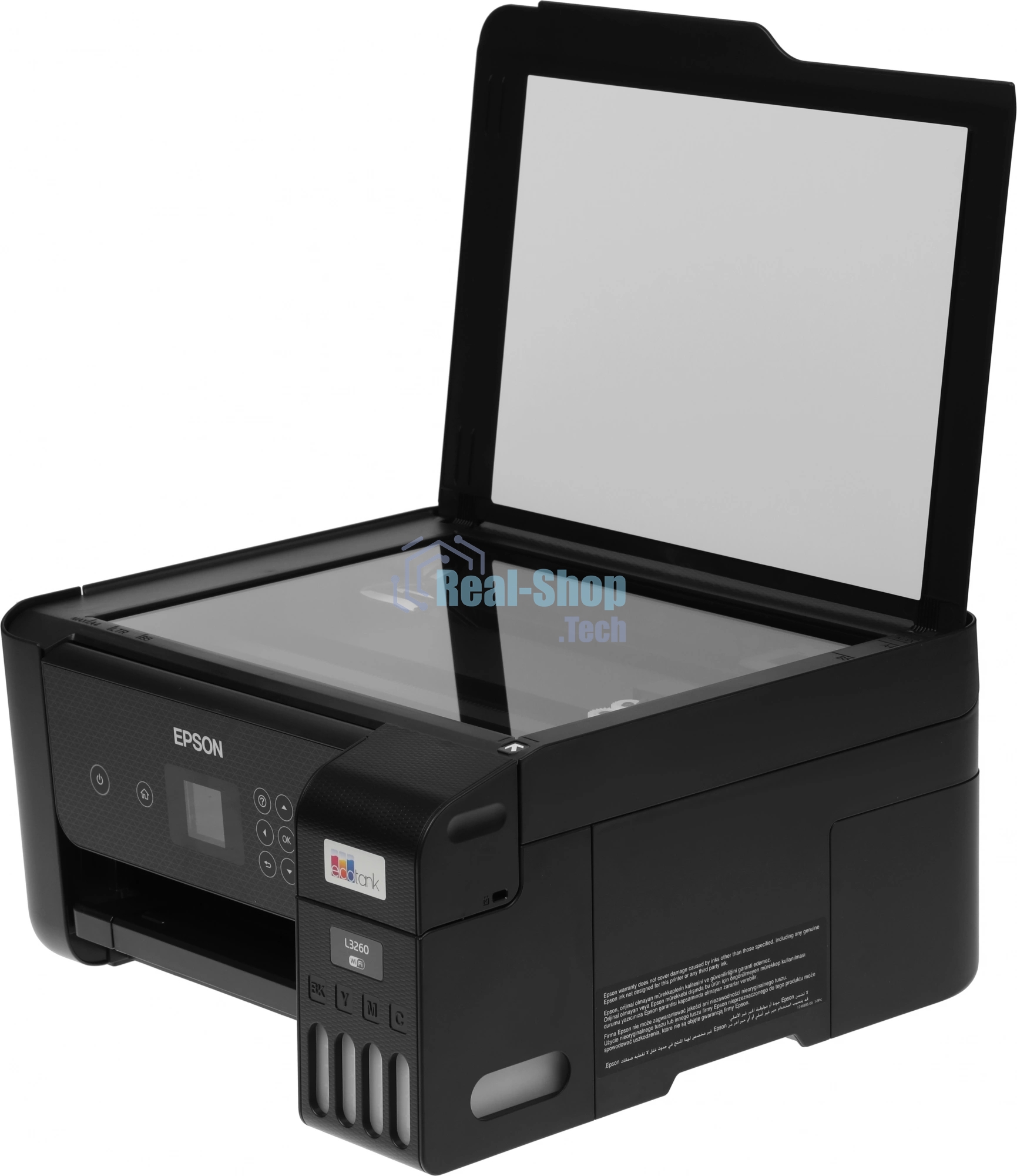 МФУ струйное Epson L3260 (C11CJ66409/C11CJ66507/C11CJ66511/C11CJ66414/C11CK58507), A4, цветной, печ. до 33 стр/мин. (ч/б) до 15 стр/мин. (цвет), 1440 x 5760 dpi (печать) 1200x2400dpi (скан.), USB, Wi-Fi, Air Print, Mopria