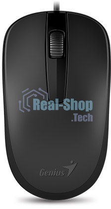 Мышь проводная Genius DX-120 черный, 1000 dpi, USB, кнопки - 3