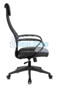 Кресло руководителя Бюрократ CH-608/BLACK TW-01 TW-11 черный, спинка сетка, искусст. кожа/ткань