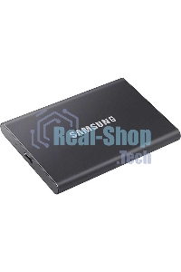 Внешний SSD Samsung T7, 1TB, USB 3.2 Gen 2 Type-C, R/W 1050/1000, серый