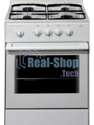 Плита газовая Darina S GM 441 001 W белый/черный, конфорок 4 шт, духовка 50 л, 50 см x 85 см x 51 см