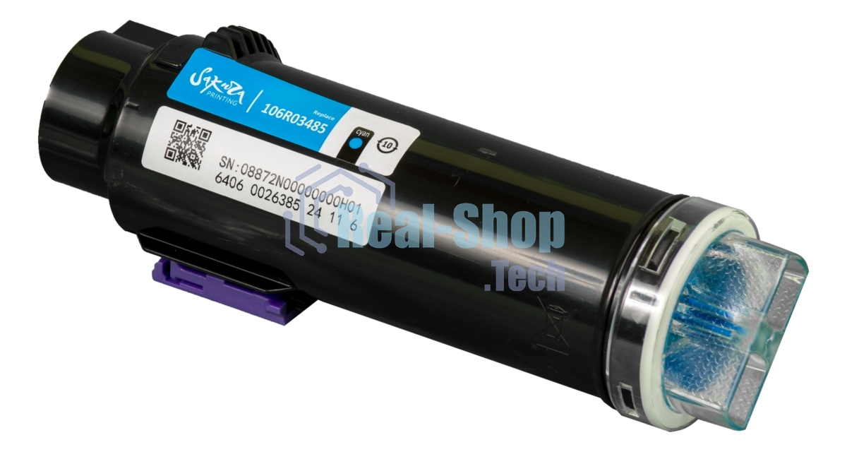 Картридж лазерный Sakura 106R03485 для Xerox Phaser, WC, голубой, 2400 к.