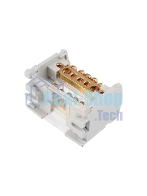 Шина на DIN-рейку в корпусе (кросс-модуль) Rexant 2х7