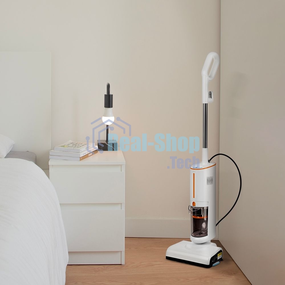 Пылесос паровой Kitfort КТ-5157-2 1000Вт белый/оранжевый