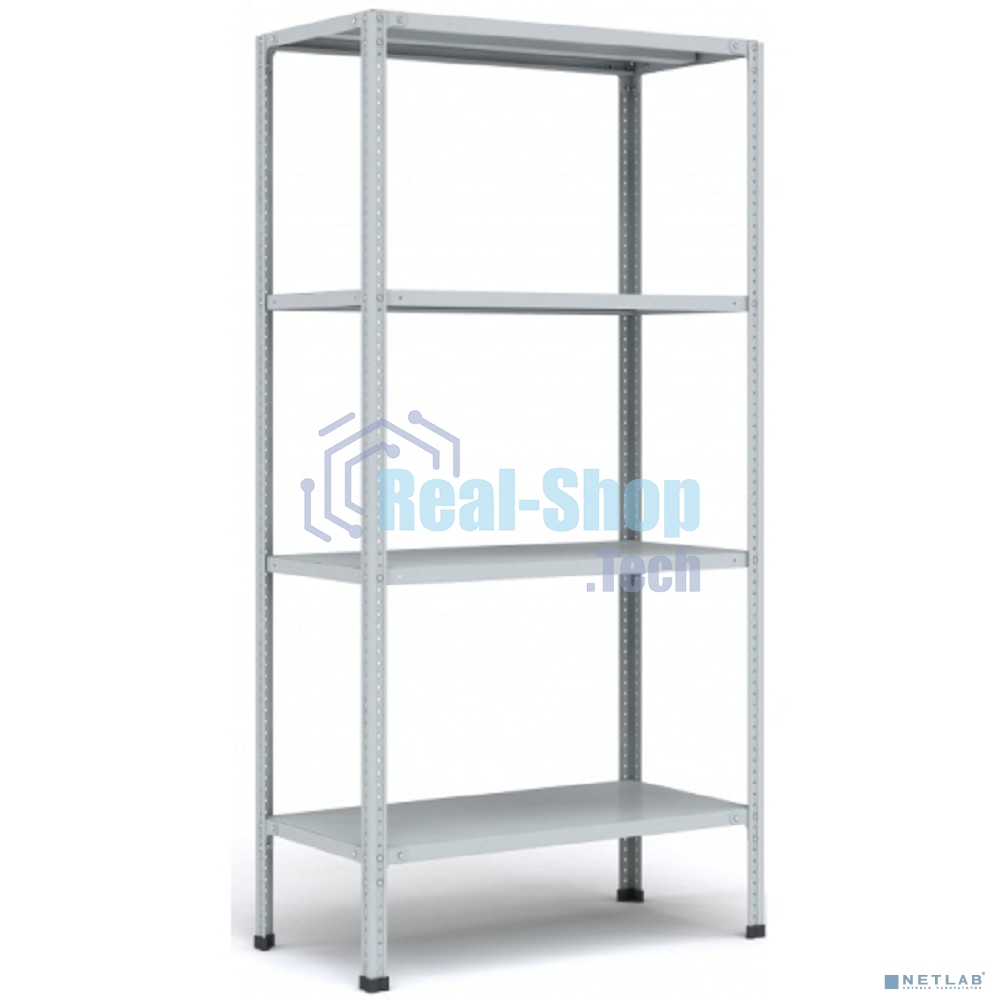 Стеллаж MS 200KD/100x40/4 (Размеры внешние (ВхШхГ) 2000х1000х400 мм, 4 полки, с разборной стойкой) S24099244402