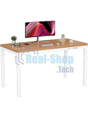 Стол компьютерный Cactus CS-ET-WWD столешница МДФ, белый дуб молочный каркас белый