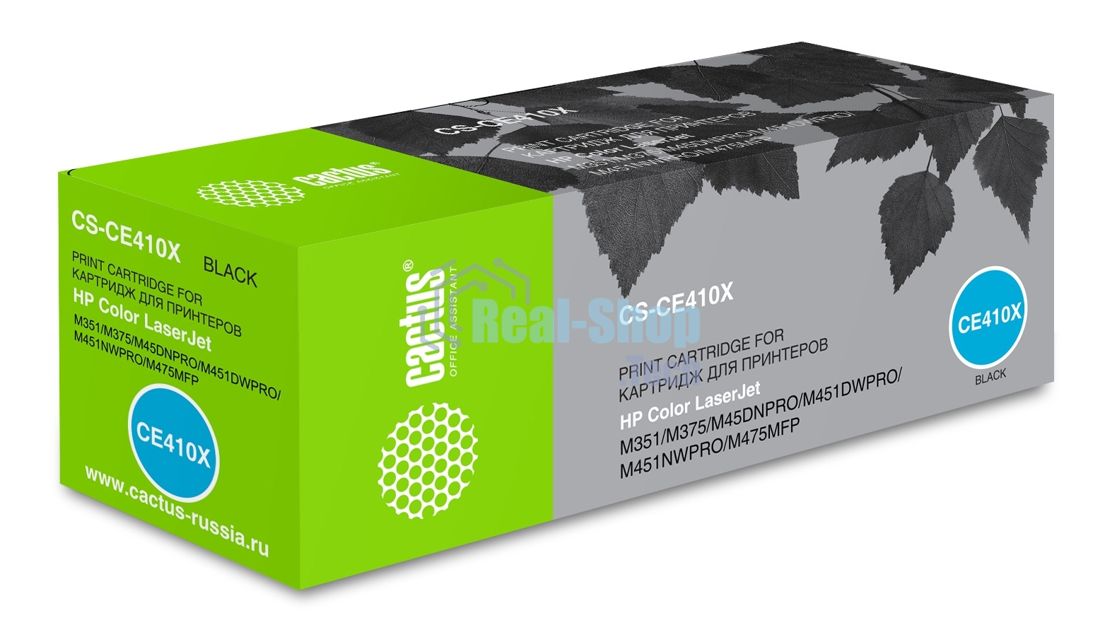Картридж лазерный Cactus CS-CE410X черный (4000 стр.) для HP CLJ Pro 300 Color M351/Pro 400 Color M451