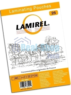 Пленка для ламинирования Fellowes 100мкм A4 (25шт) глянцевая216x303мм Lamirel (LA-78801)
