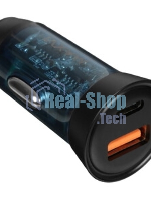 Автомобильное зарядное устройство Maxvi CCM-MS603PD 43W 6A (USB + Type-C, QC3.0 PD3.0) черный