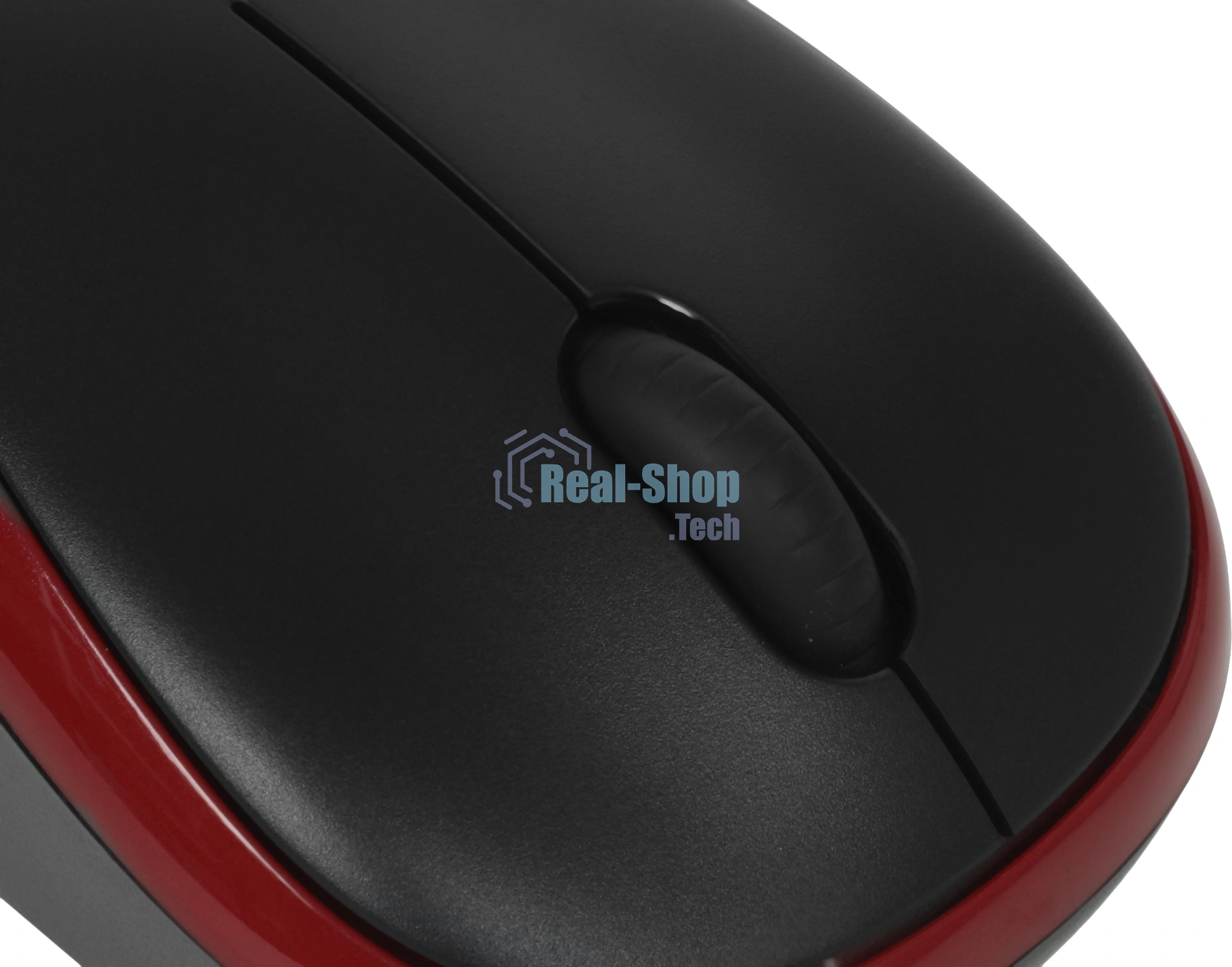 Мышь беспроводная Logitech M185, красный, 1000 dpi, радиоканал, USB, кнопки - 3