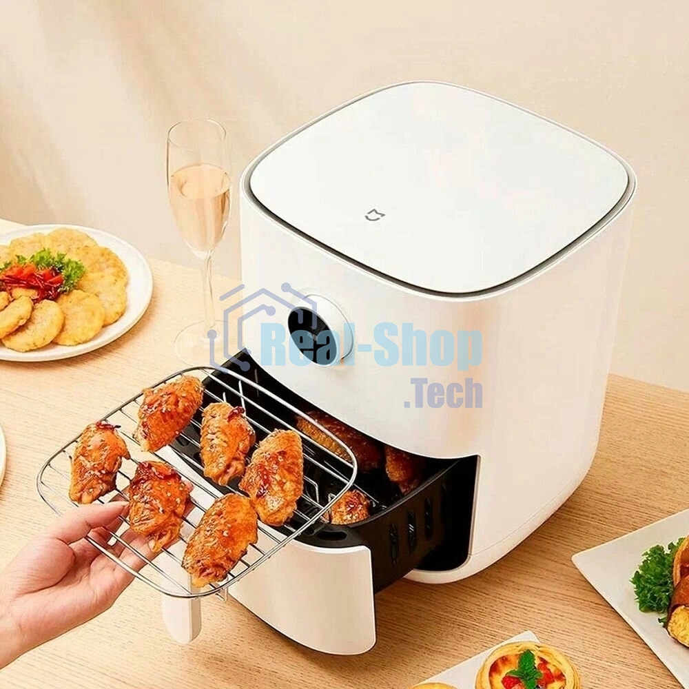 Аэрогриль Xiaomi Mi Smart Air Fryer 6.5L EU белый, 1800 Вт, 6.5 л, сенсор, 12 программ