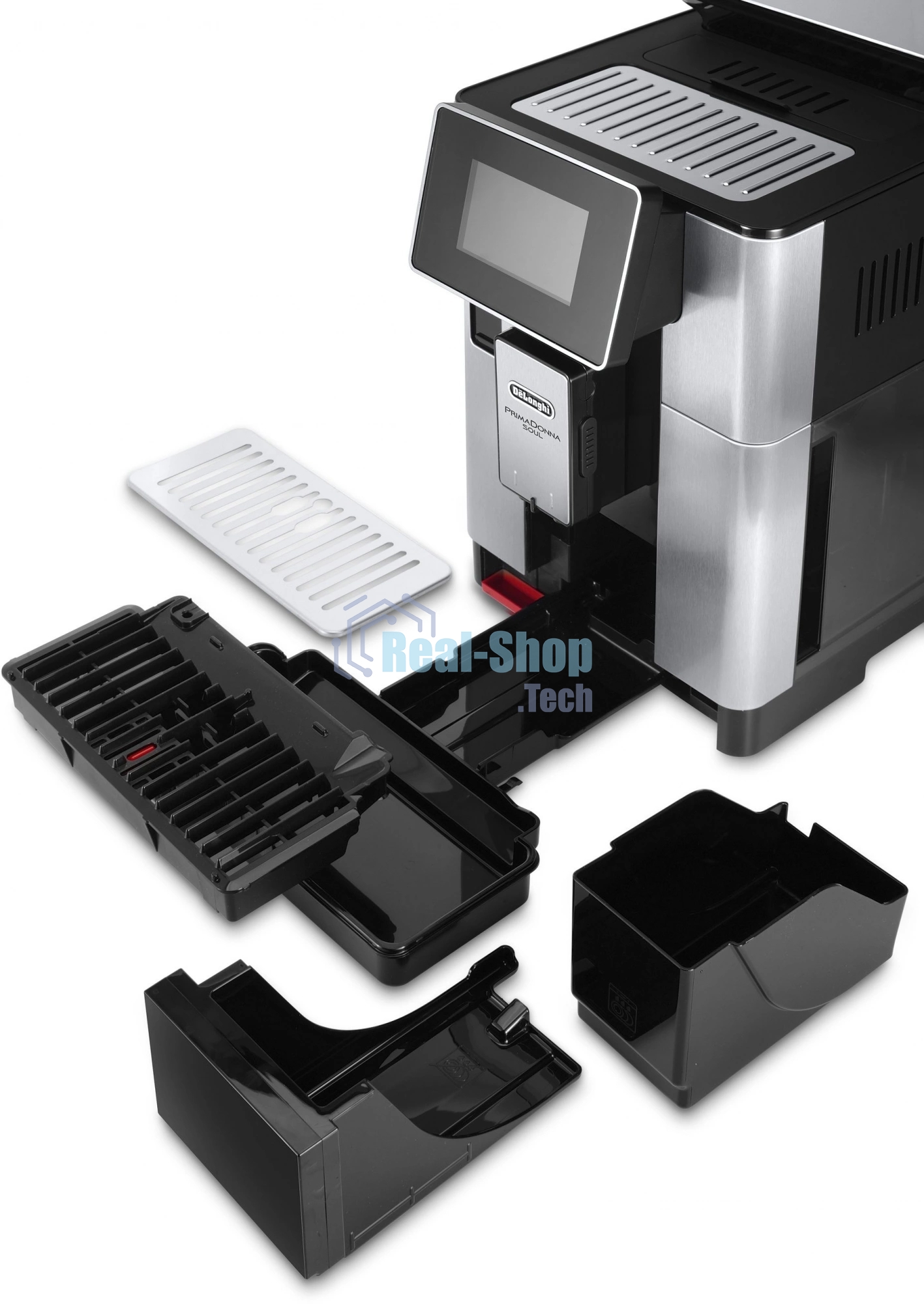 Кофемашина автоматическая DeLonghi ECAM610.75.MB черный/серебристый, исп. кофе - молотый/зерновой, 2.2 л, 1450 Вт, 19 Бар