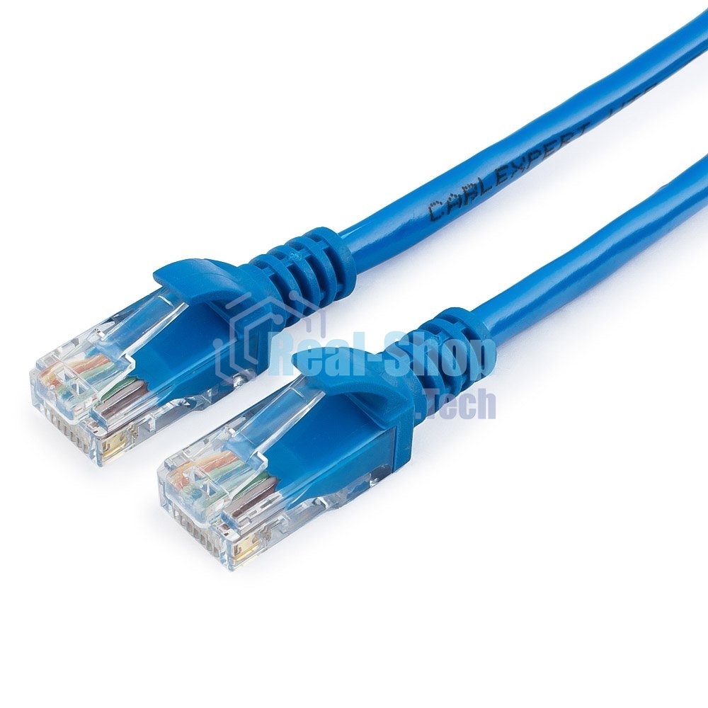 Патч-корд UTP Cablexpert PP12-10M/B cat.5e, 10м, литой, многожильный, синий