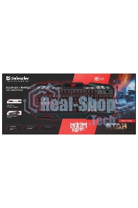 Клавиатура проводная Defender Doom Keeper GK-100DL RU, USB, черный