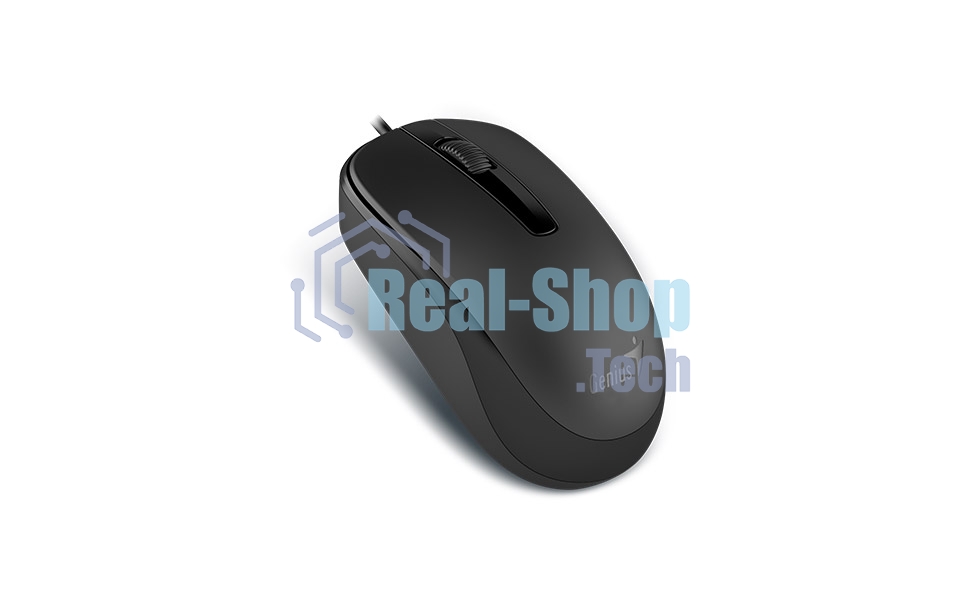 Мышь проводная Genius DX-120 черный, 1000 dpi, USB, кнопки - 3
