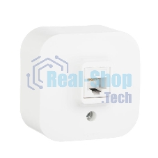 Розетка компьютерная информационная 1-м ОП Quteo RJ45 CAT.5E UTP бел. Leg 782224