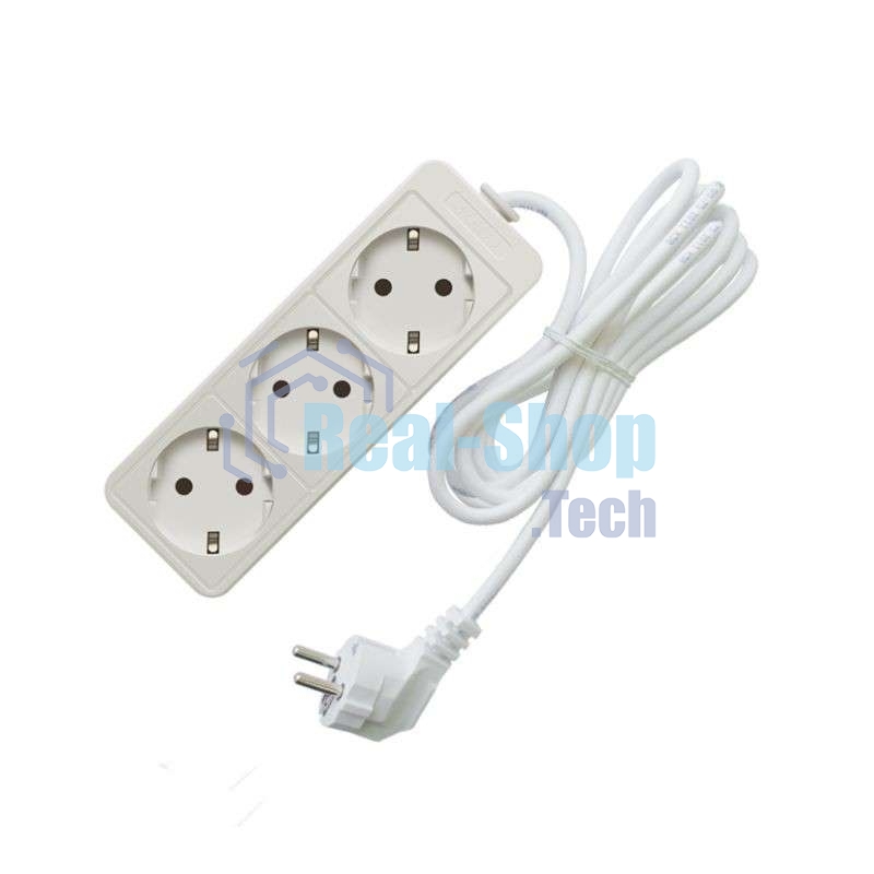 Удлинитель быт. ТМ Союз 3500 Вт 3 гн. ПВС 5 м 481S-6305