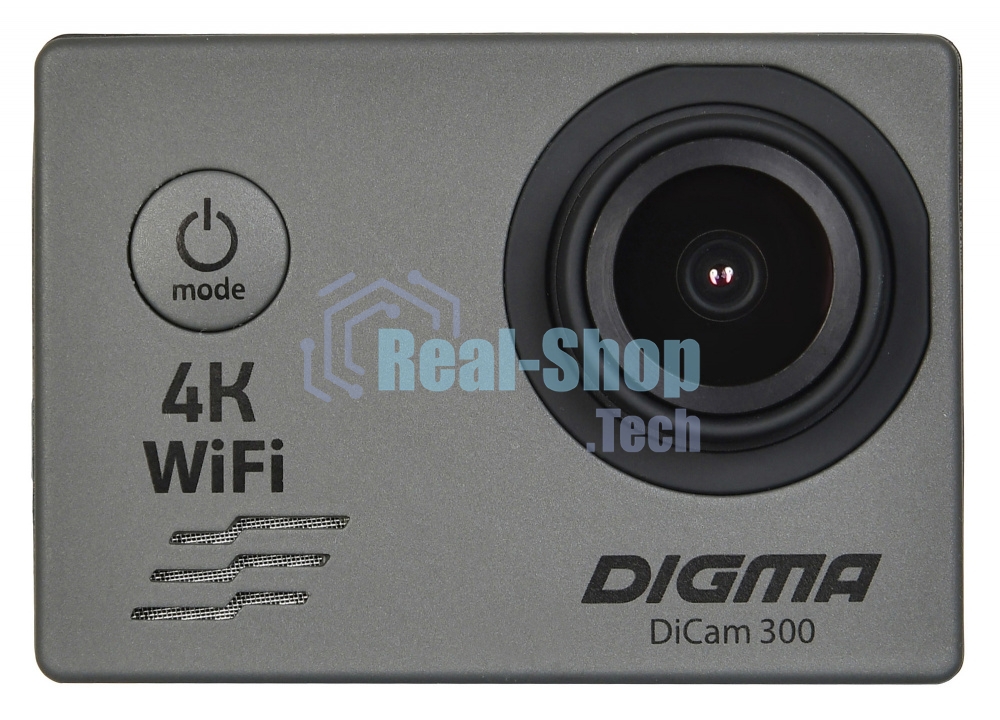 Экшн-камера Digma DiCam 300 серый