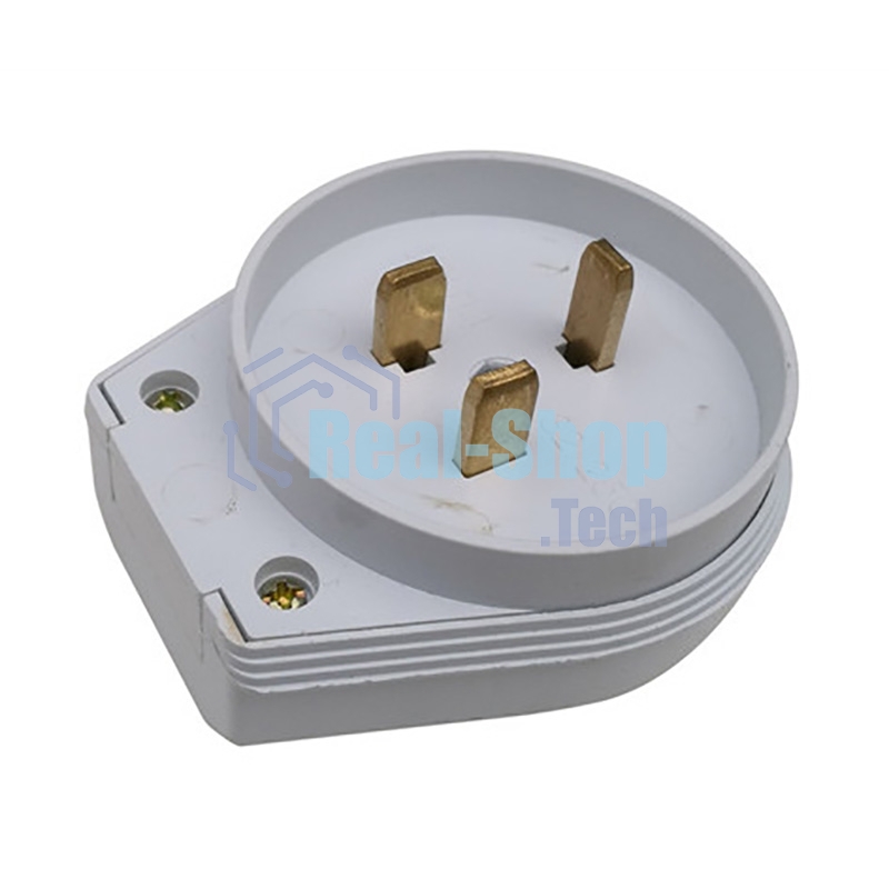 Вилка Rexant ВШ для электрической плиты 32 А, 250 В, 2Р+РЕ белая