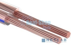 Кабель акустический, 2х2.50мм² PROconnect, прозрачный BLUELINE, 100м